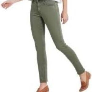 AG Adriano Goldschmied The Legging Ankle Super Skinny Olive Green Size 28 Reg